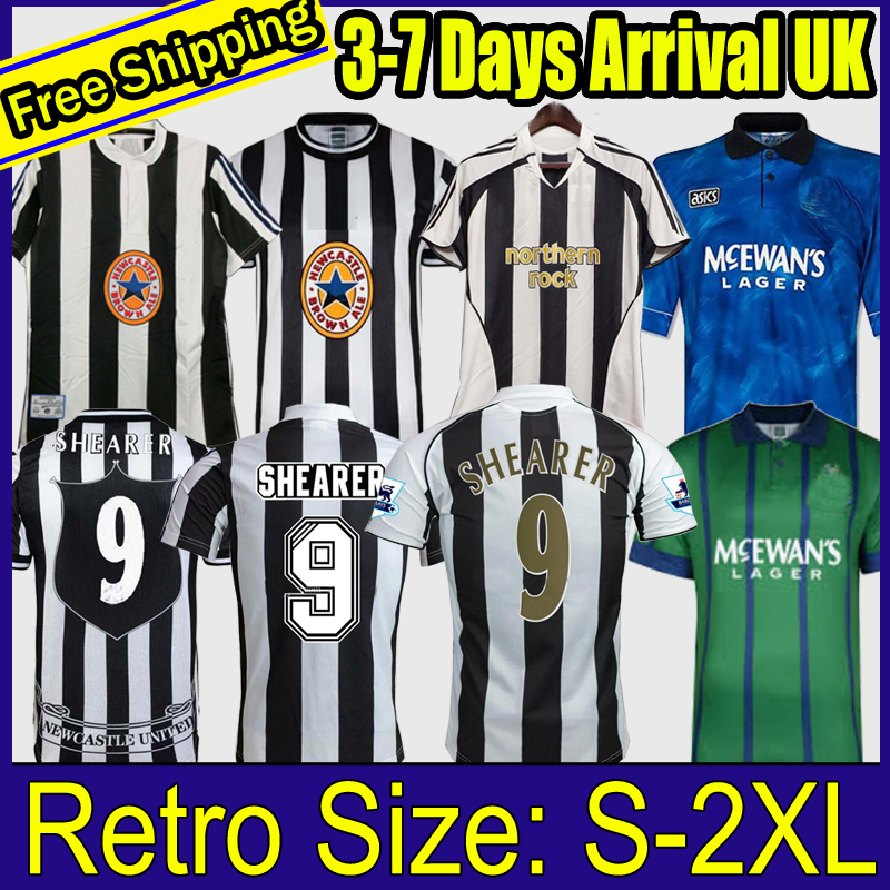 

94 95 96 97 98 99 05 06 SHEARER Retro SOCCER jersey Bellamy 1994 SHEARER PINAS 1984 1995 1997 99 05 06 BARNES OWEN classic FOOTBALL SHIRTS, 95 away