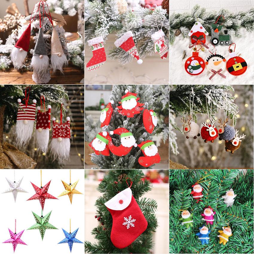 

Free DHL Shipping Hanging Ornament Different Style Creative Christmas Tree Pendant Festival Decorations for 2020 Decoratio