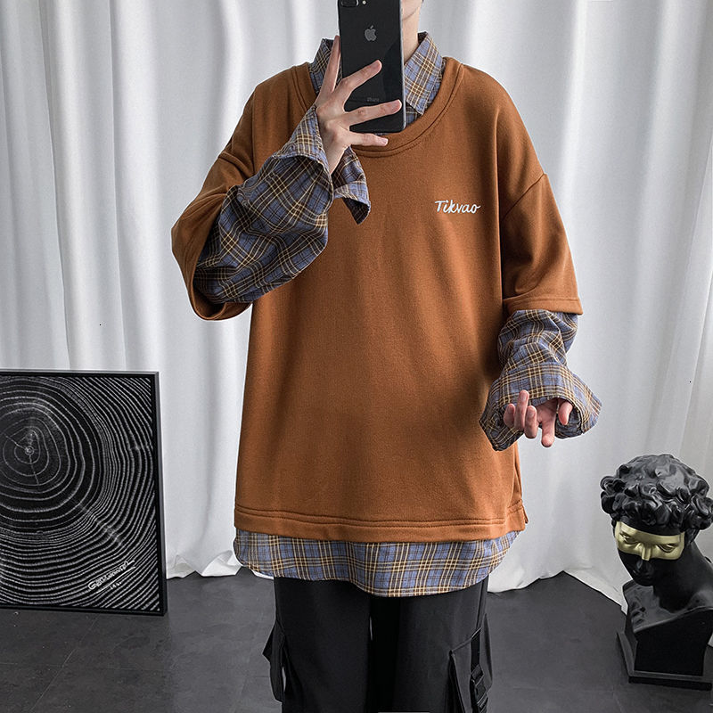 

Autumn/winter 2021 Sweatshirt New Thin Style Two Sweaters Fashion Male Youth Wear I6KQ, Gray.