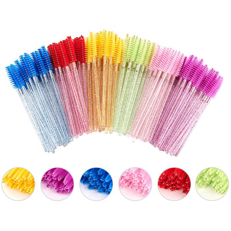 

arison 50Pcs Eyelash Brushes Makeup Brushes Disposable Mascara Wands Applicator Spoolers Eye Lashes Cosmetic Brush Makeup Tools