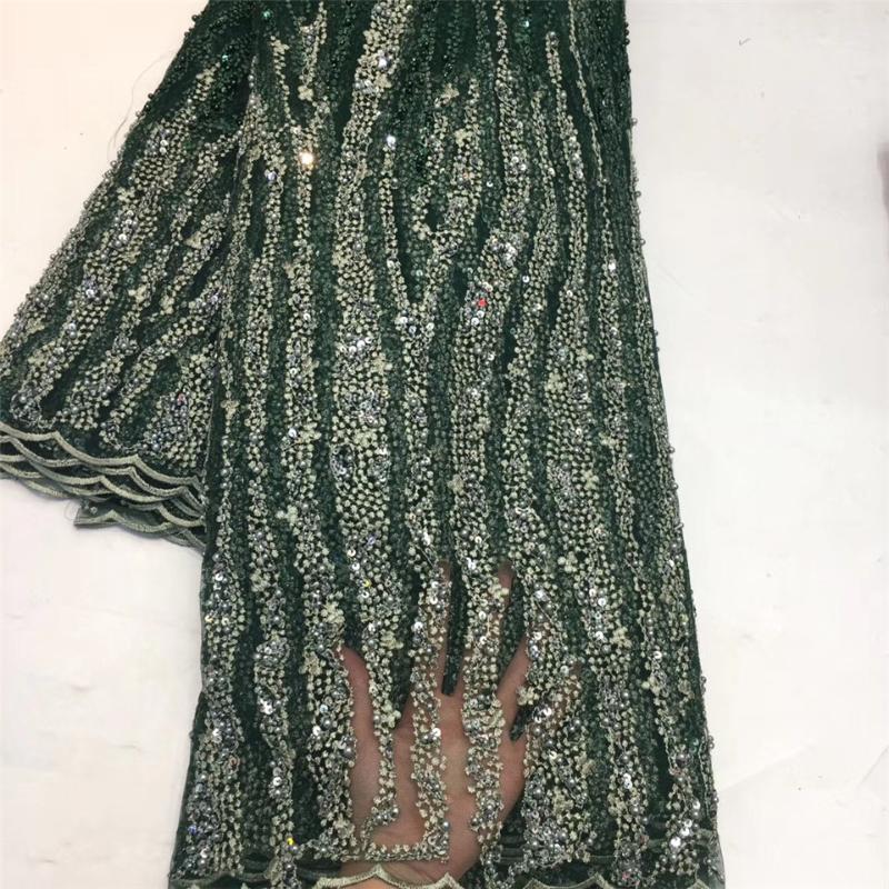 

African lace fabric 2020 high-quality lace with sequins French Nigeria fabric ZX3671