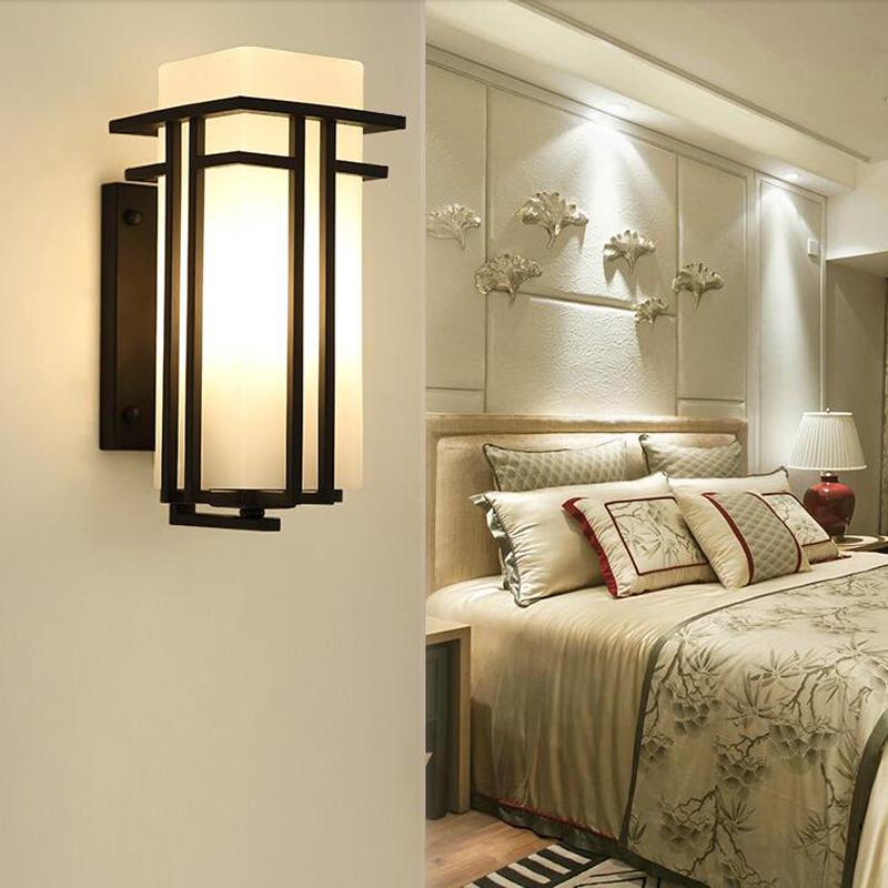 

Chinese Living Room Study Wall Lamp Bedroom Bedside Lamp Stair Background TV Wall Sconce Outdoor Light Corridor Decorative
