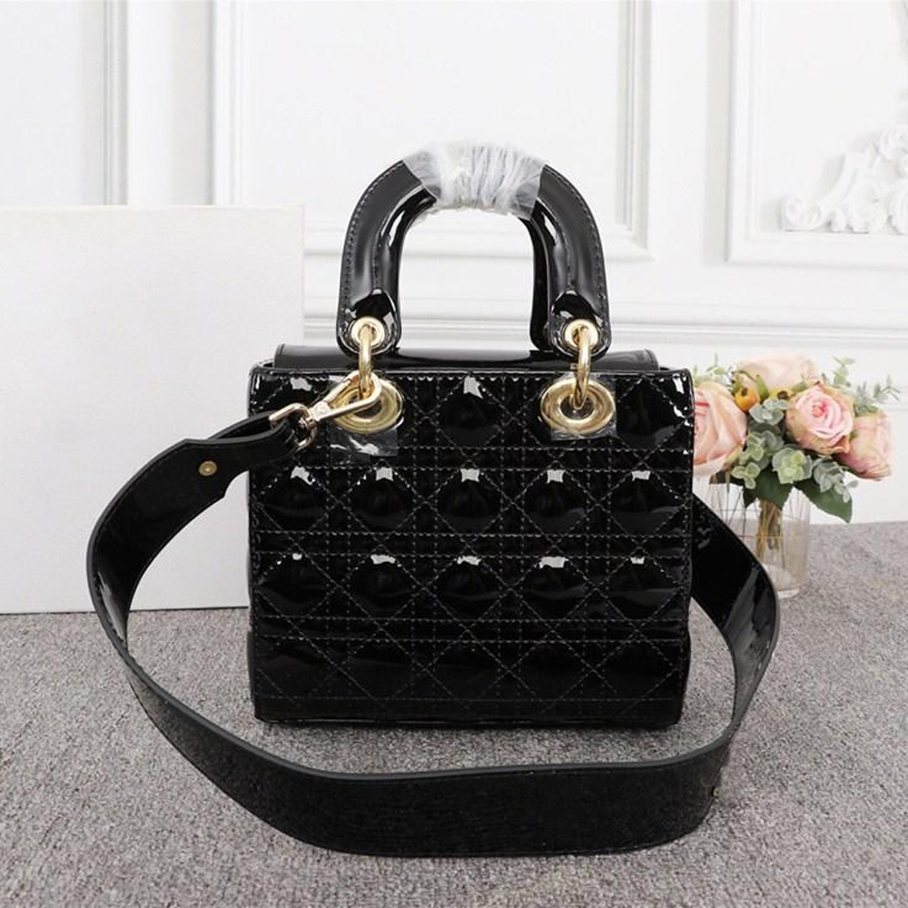

newbag999 new women shoulder bags pu leather solid color fashion temperament personality portable Messenger bags tote bag handbags purse, Black