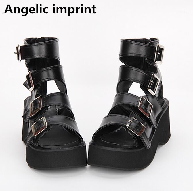 

Angelic imprint new mori girl lolita shoes woman cosplay punk shoes lady high heels wedges Pumps women dress party sandals 33-471, 6cm silver