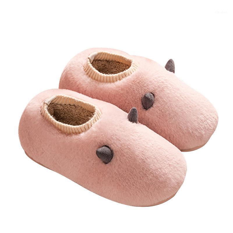 

2020 New Winter Plush Cotton Bag With Slippers Cute Cartoon Home Silent Slippers Warm Shoes Couple Cotton1, Green
