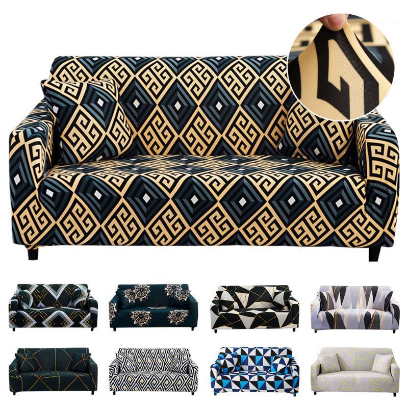 

Geometric Printing Stretch Elastic sofa cover cotton sofa towel Slip-resistant covers for living room 1/2/3/4-Seaters1
