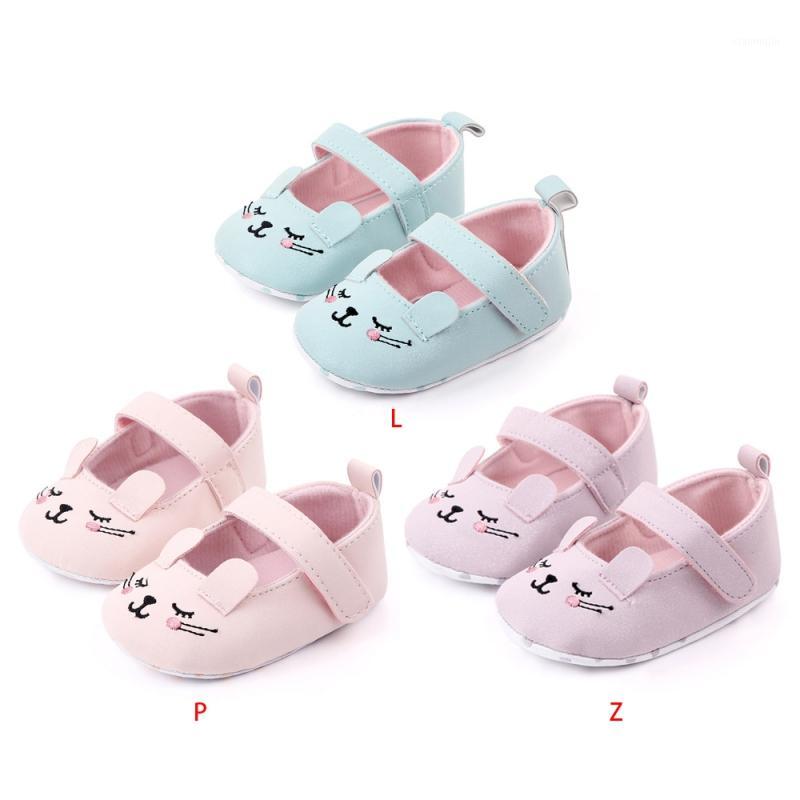 

New Toddler Baby Girls Flower Cartoon Shoes PU Leather Shoes Soft Sole Crib Spring Autumn First walkers -18M1