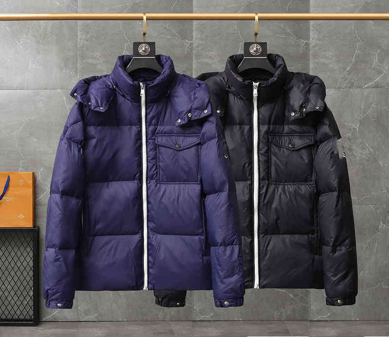 

men's down & parkas clothing winter men's matte nylon hooded down jacket 6396 7d29, Black