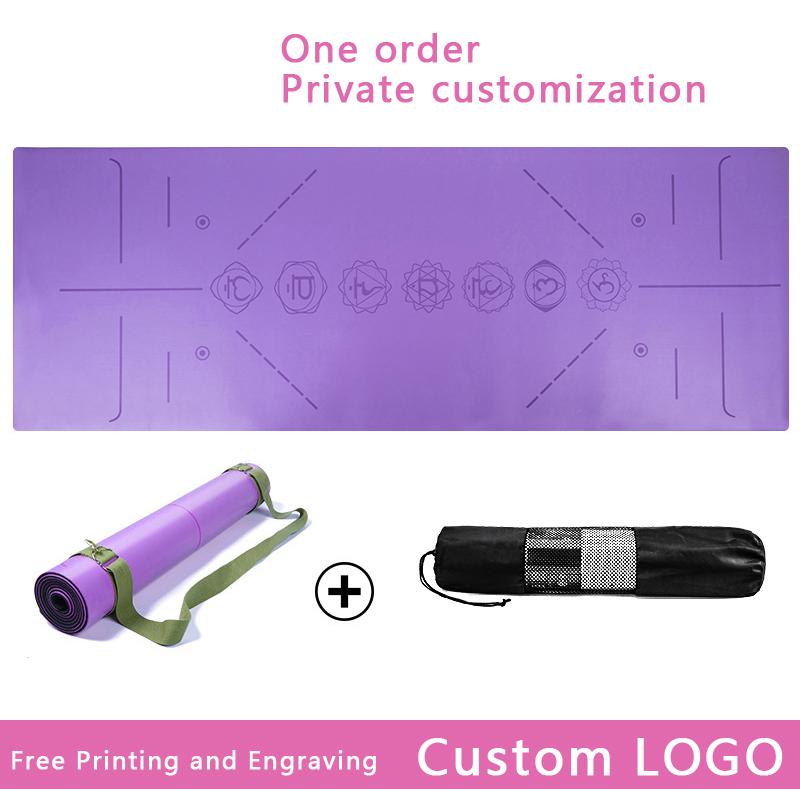 

Natural Rubber PU Yoga Mat Non-slip Gym Fitness Mats Tasteless Widened Pilates Customized Gymnastics Sport Mat Free Yoga Bag, Red
