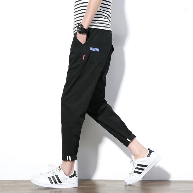 

Wholesale- 2017 Summer Style Casual Pants Men Khaki Army Green Ankle Length Men Pants Korean Slim Fit Cotton Male Trousers Plus Size 5XL1, Black