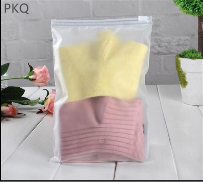

Free shipping small bags Matte Clear travel storage bag for cosmetic clothes shoes packaging zipper bag 30pcs1