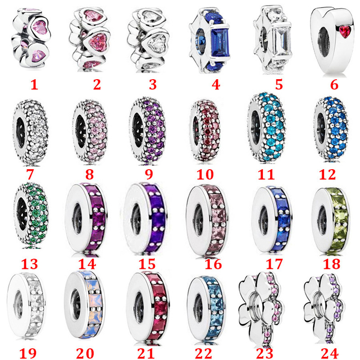 

Designer Jewelry 925 Silver Bracelet Charm Bead fit Pandora Love Love Heart Blue Crysta Blue Slide Bracelets Beads European Style Charms Beaded Murano, Black