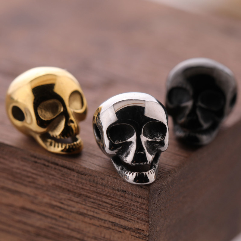 

Fashion Handmade Jewelry Making Gold/Silver/Black Plated Metal Skull Charms 12pcs/Set
