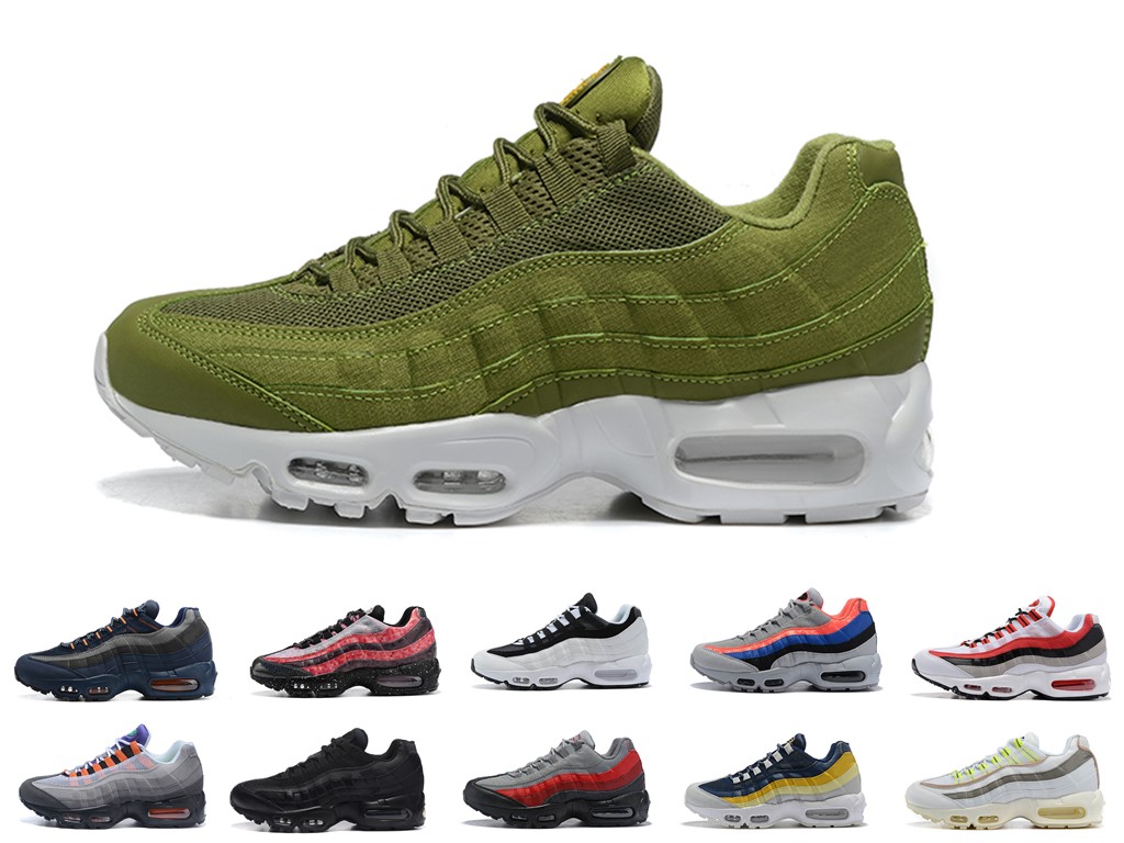 

2020 Top Men 95s 20th Anniversary TT Mens Outdoor Shoes Triple Black white Blue Trainers Shoes Sneakers size 40-46