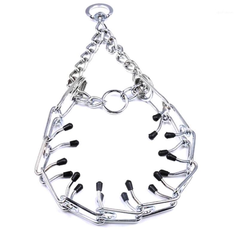 

Steel Iron Chain Pet Dog Collar Adjustable Metal Pinch Dog Training Chain Collar Prong Pet Choke Collars for Medium Large Dogs1