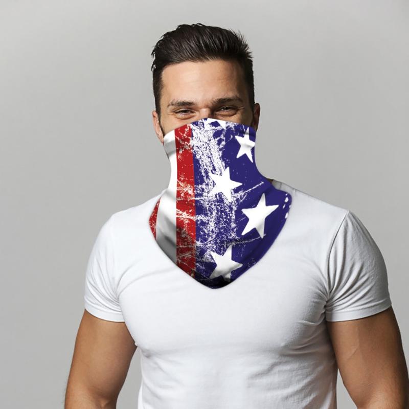 

Flag Print Bandana Scarf Face Ski Sport Headband Hiking Scarves Multi-functional 2020 Cycling Outdoor Neck Warmer