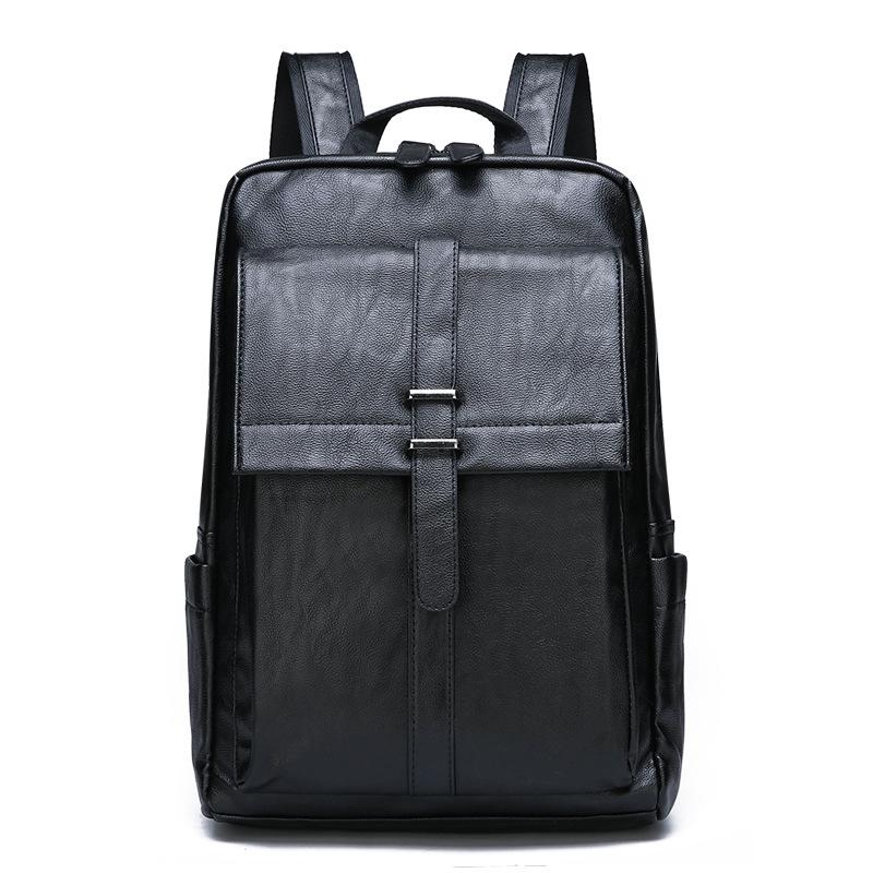 

Backpacks 2020 Spring Leather Bag Laptop Pack Business&Simple Style Multicolor Black Grey Waterproof Breathable Uomo Rucksack