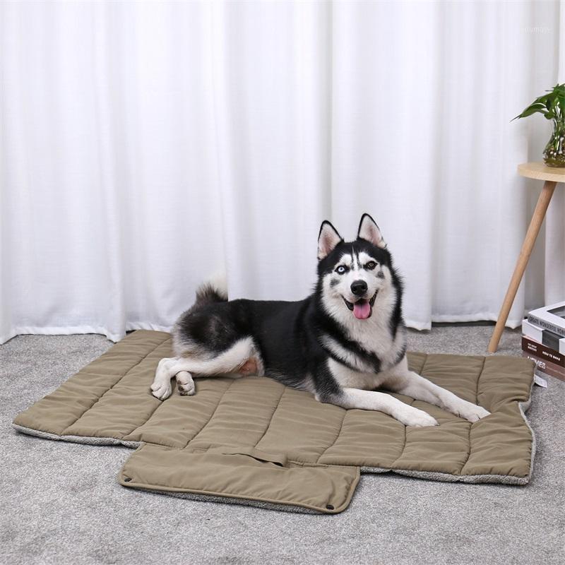 

Pet Supplies Dog Bed Foldable Dog Cat Mat Soft Portable Pet Mat Carrying Small Big Bed Warm and Thick Travel Essentials1, Coffee