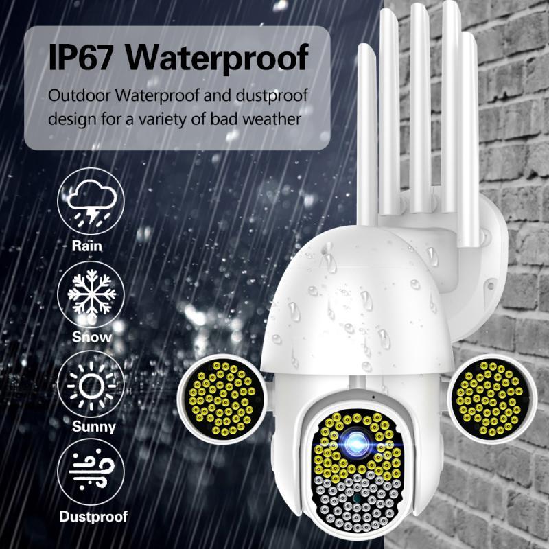 

Home safe172 LEDs 1080P Camera HD IP Security WiFi CCTV PTZ IR Speed Outdoor Waterproof Wireless Wifi Camera Consumer Camcorders, Uk