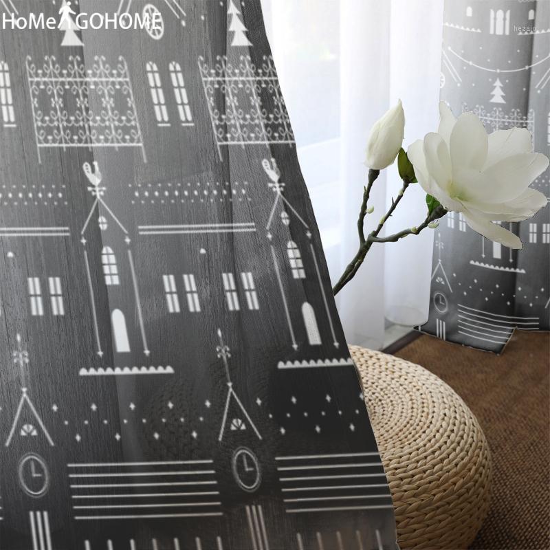 

Europe Town Solid Black Yarn Curtain Window Tulle Curtains For Living Room Kitchen Modern Window Treatments Voile Curtain New1, White