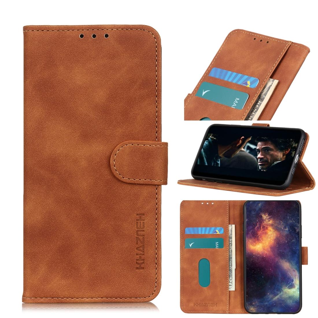 

For Xiaomi Mi 10T Pro 5G KHAZNEH Retro Texture PU TPU Horizontal Flip Leather Case with Holder Card Slots Wallet