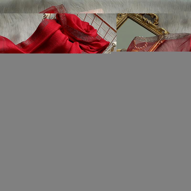 

New 2020 Real Silk Wool Scarf Floral Embroidery For Women Winter Scarves Shawls Hijab Wraps Bandana Foulard Poncho