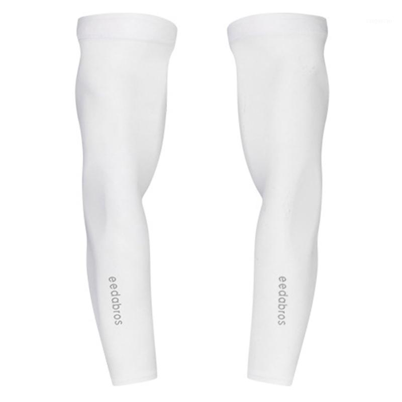 

Ice Sleeve Ice Silk Sun Sleeve Outdoor Sports Solid Color Riding1, White s