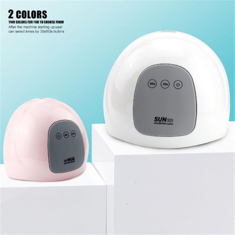 

48W Sun X21 Nail Dryer Led Uv Light Nail Dryer Toe Gel Curing Machine Tool Automatic Induction, Whiteeu