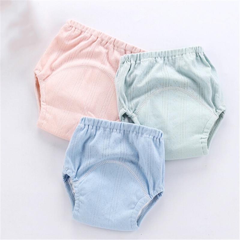 

1Pcs Washable Infant Children Training Pants Reusable Pure Cotton Baby Cloth Diapers Nappies Baby Diaper Panties Nappy Changing, Pink