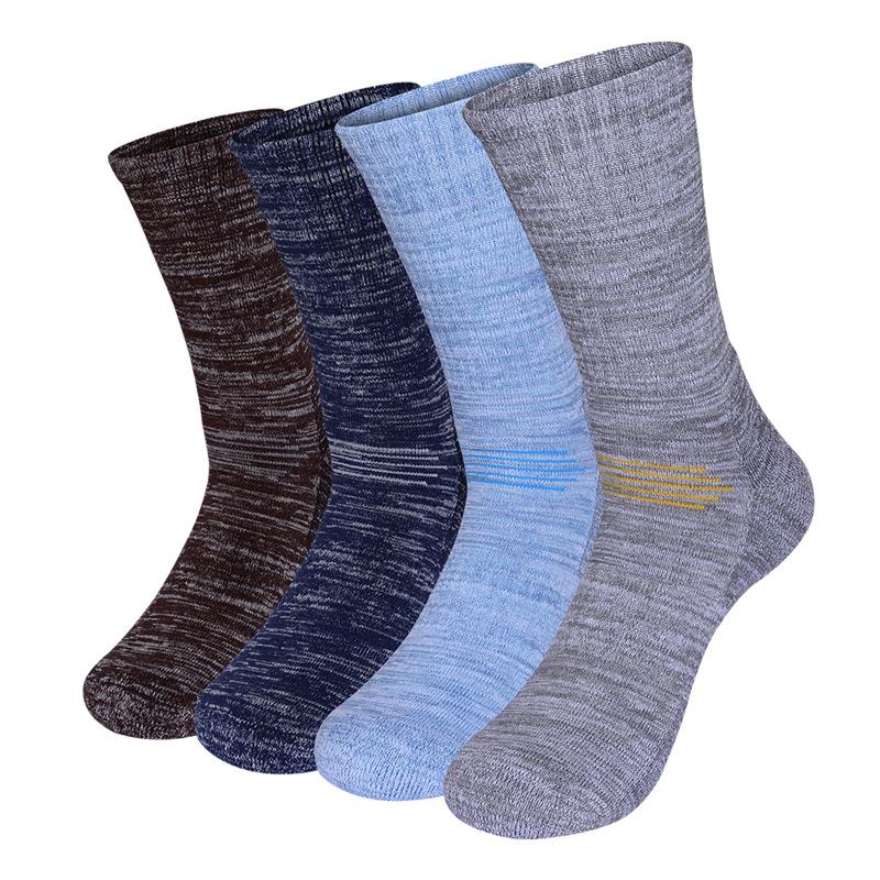 

Skiing Socks Men Fitness Exercise Hiking Ski Thick Cotton Towel Bottom Sports Sock High Elastic Athletic Running Socks, Gray l