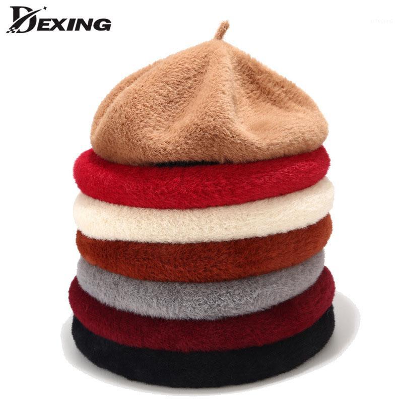 

Berets Lady Autumn Winter French Classic Beret Women Painter Hat Vintage Caps Female Warm Walking Cap1, Black