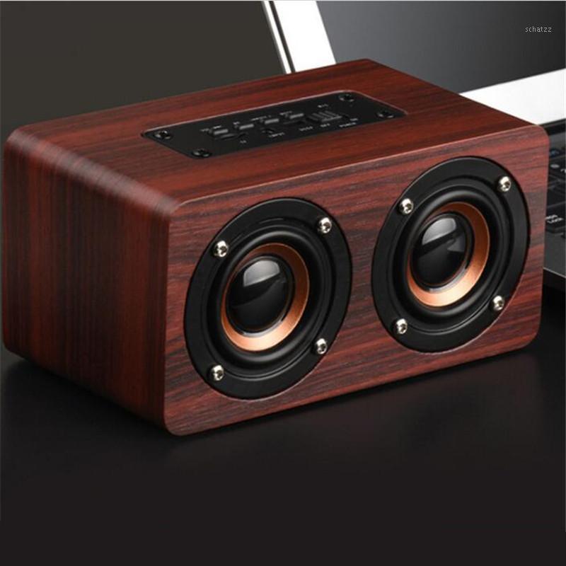 

Ravi NEW Glowing Wireless Outdoor Wooden Bluetooth Speaker Dual Horn Subwoofer Mini Bass Audio HIFI For Huawei USB1