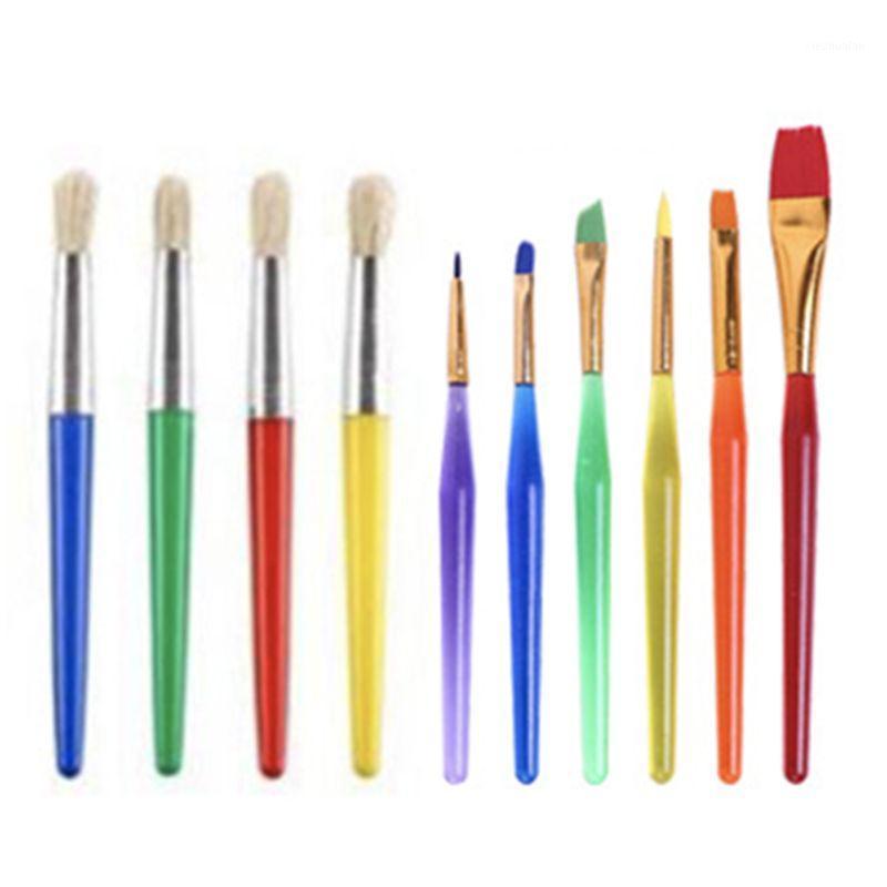 

30Pcs No Spill Paint Cups Set with Lids and Paint Brushes for Watercolor Art H05B1