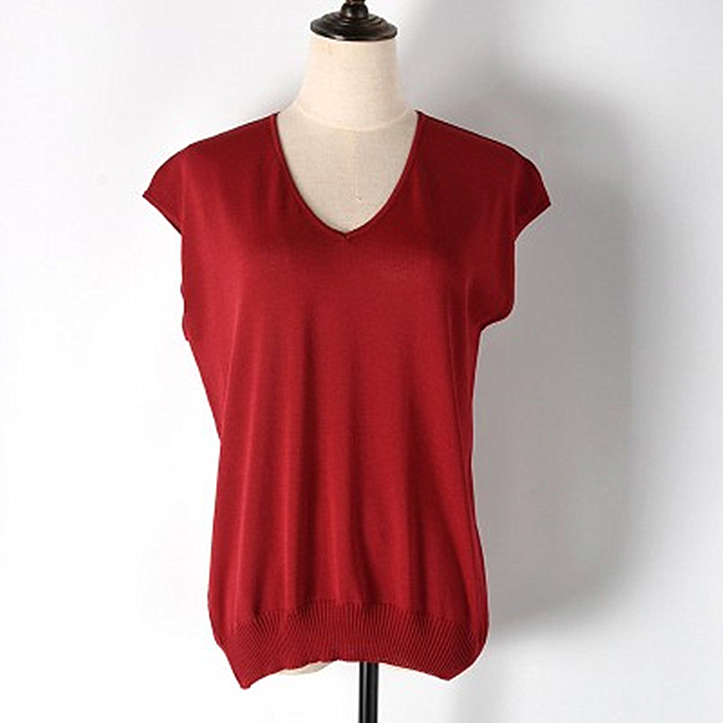 

Silk Summer New Ice Decorate Nightgown v Sleeveless Women's Solid Color Savage Cool Vest T9q9 EAFR, Black.