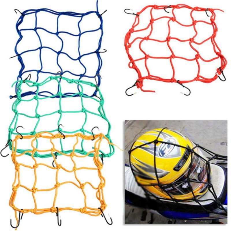 

6 Hooks 30*30cm Motorcycle Mesh Net Bag Luggage Cargo Bungee Net Bag Storage Carrier Helmet Holder for Motorcycle Scooter1