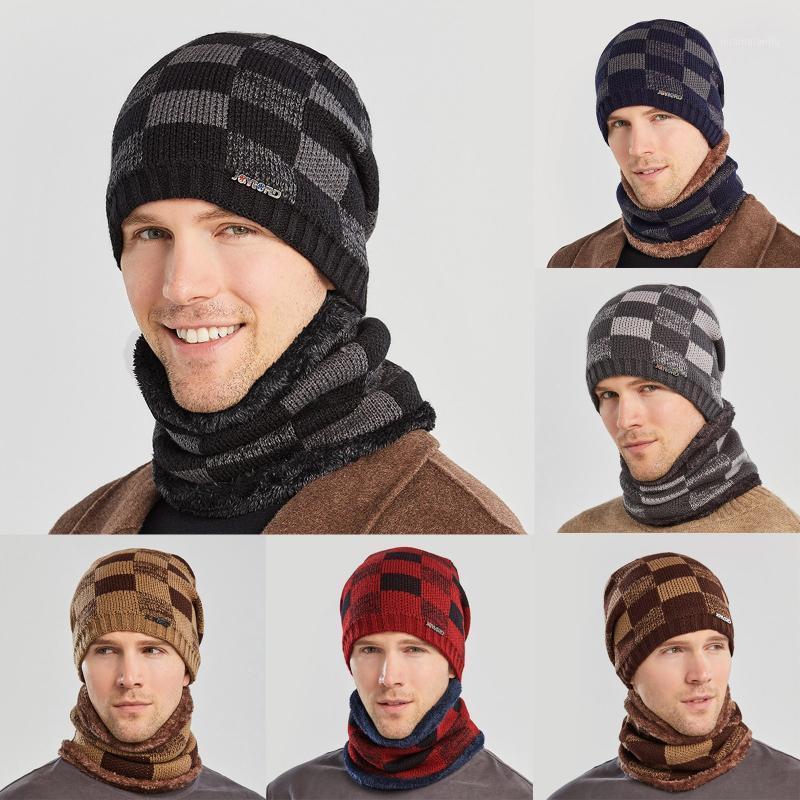 

Skullies Beanies Winter Windproof Thick Knitted Hat Outdoor Warm Cycling Windproof Ear Mask Wool Beanies Caps Neck Warmer Knit1