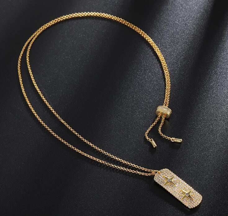 

special design women star pendant adjustable necklace fashion sweater chain