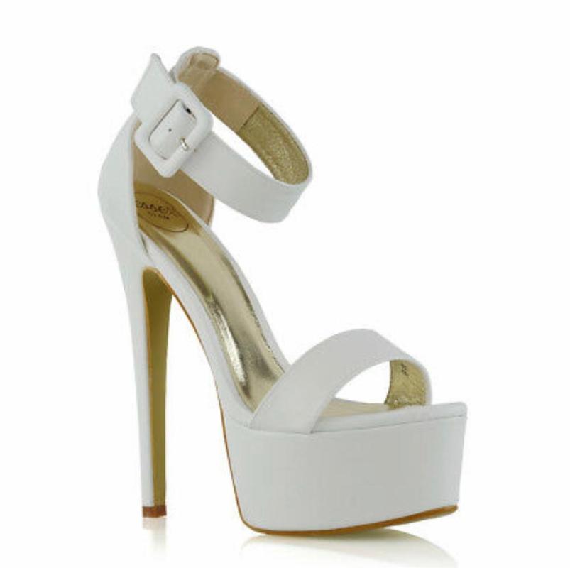 

MST-1039 Women Platform Heels Shoes Night Party Evening Dress High Fashion Sexy Thin Heels, Beige