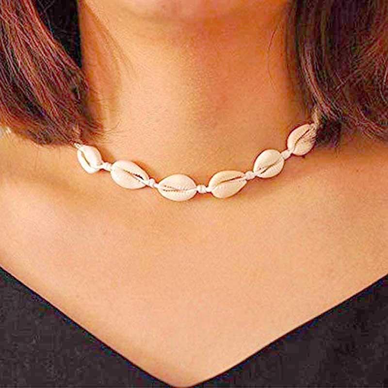 

hot Fashion Shell femme Necklace Natural Shells Necklaces For Women Choker Seashell Jewelry Summer Beach Gifts DIY customization