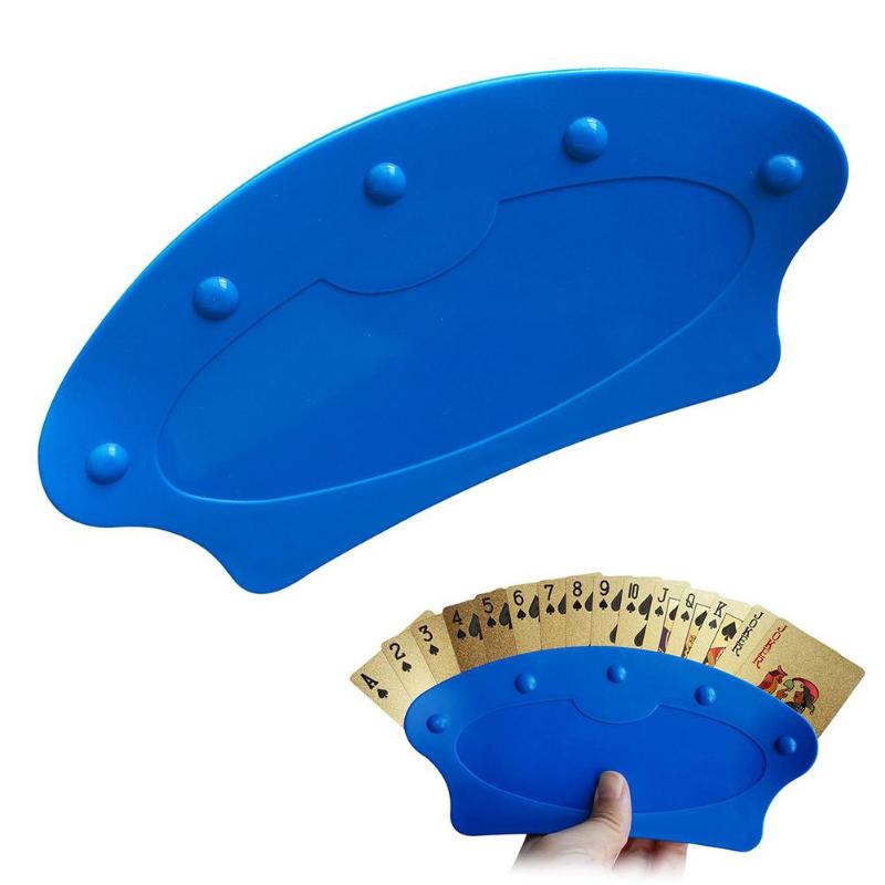 

1Pc Home Party Hand Free Table Game Poker Playing Card Holder Stand Rack Base Stand on a table or hold in your hand