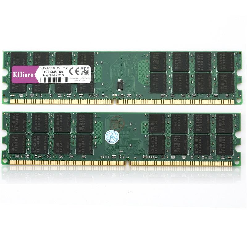 

Kllisre 8GB DDR2 2 X 4GB ram 800 Mhz PC2-6400 240Pin Memory just For AMD Desktop dimm