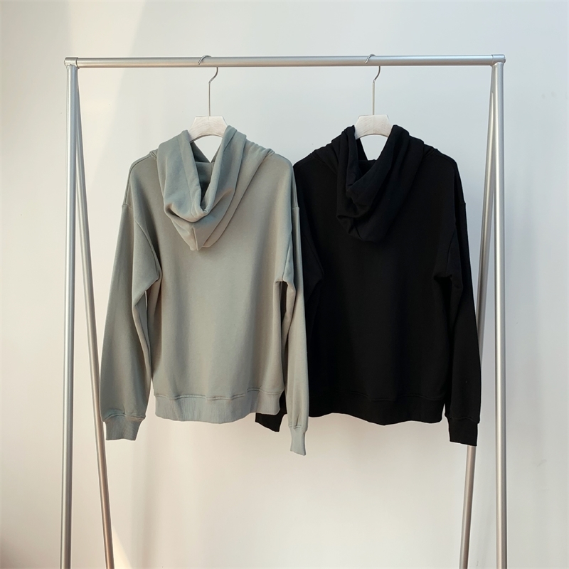 

Autumn Winter New Trendy Design Letter Small Embroidery Hooded Long Sleeve Casual Loose Pullover Hoodies Women Fashion A3 201202, Green