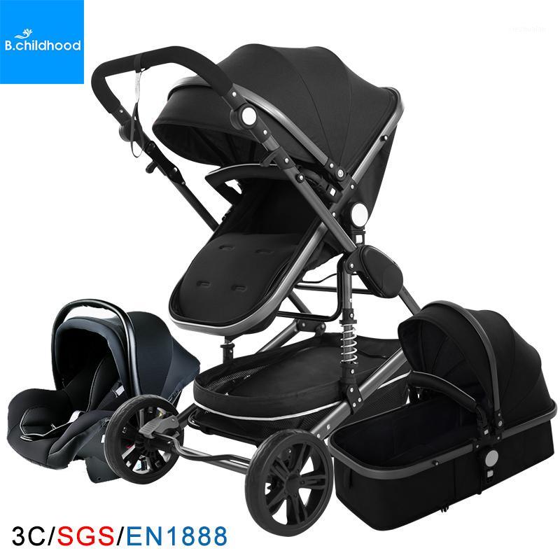 

Luxury Multifunctional Baby Stroller 3 in 1 High Landscape Pushchair Baby Carriage Portable Pram Free Shipping1