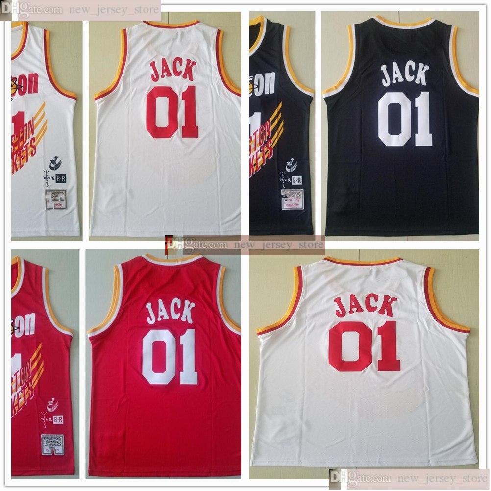 

Retro Travis Scott Jointly Bleacher Report 01 Jack Jerseys Black White Red Special Stitched Hippop Basketball Travis Scott X BR X MN Jerseys, As picture