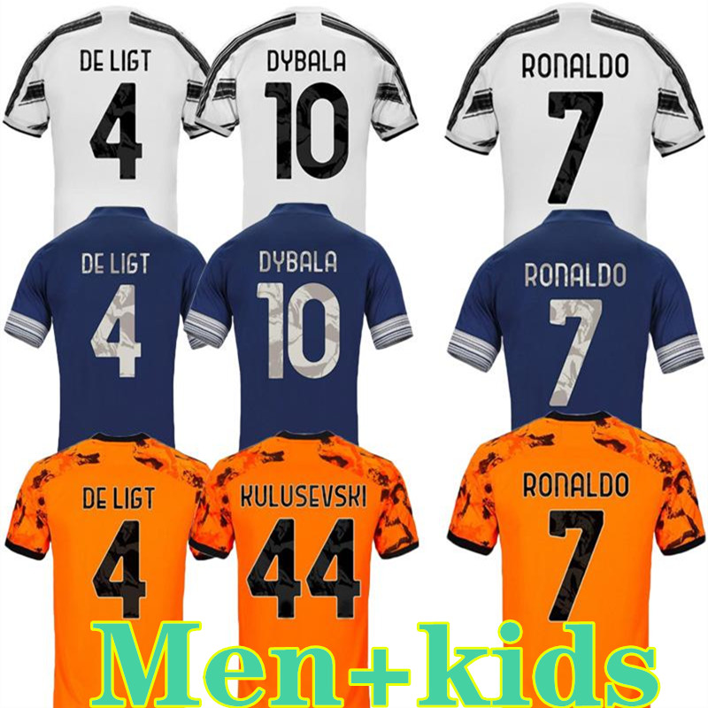 RONALDO DYBALA soccer jerseys 20 21 McKENNIE soccer jerseys 4th x PALACE football shirt set DE LIGT 2020 fourth Men Kids Kit uniforms