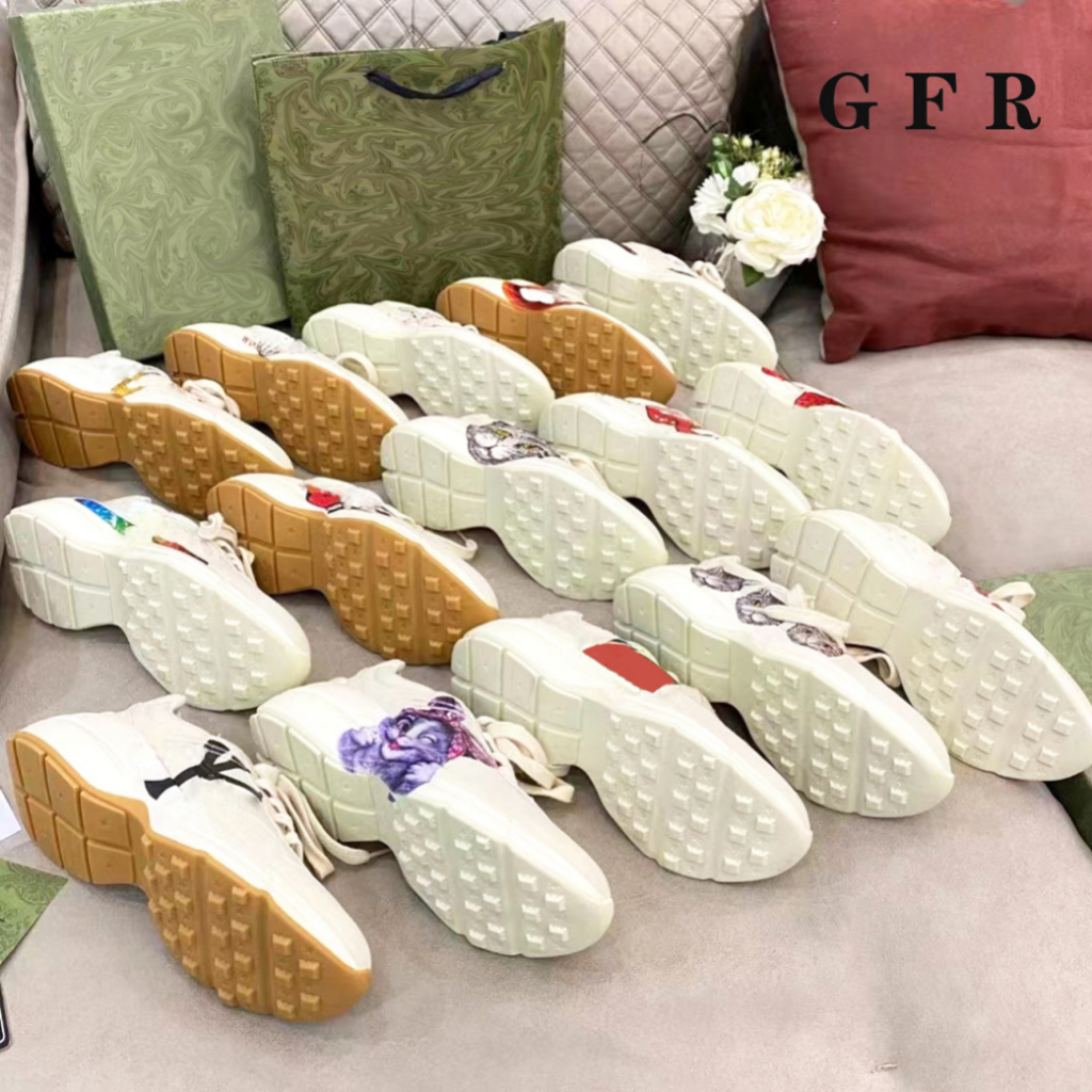 

New Low Casual shoes Rhyton top Sneaker designer Plaid pattern Platform Classic Suede Leather Sports Skateboarding Shoes Men Women Sneakers 01, #28