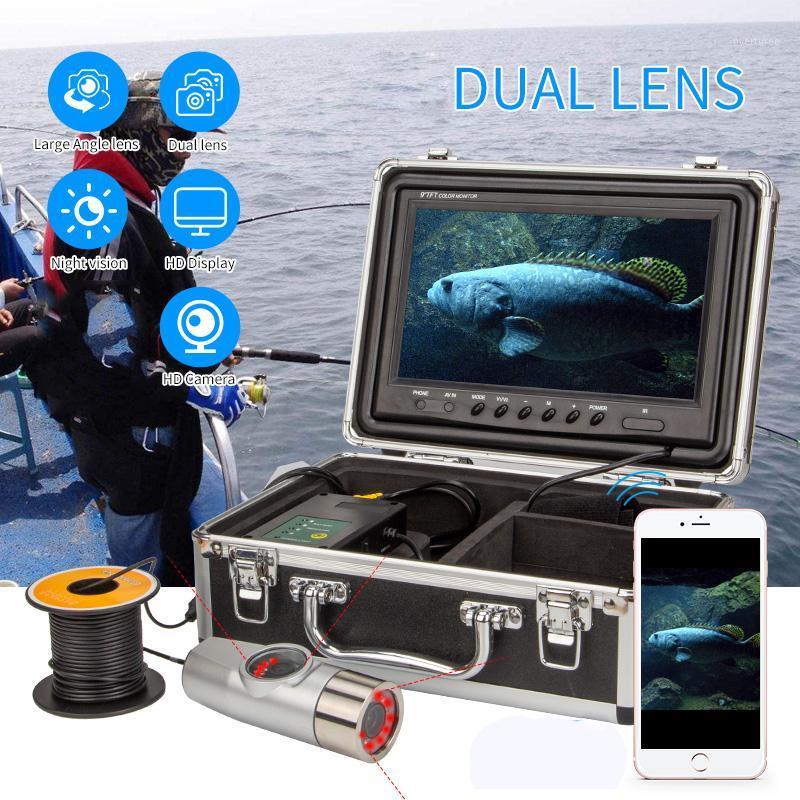 

9'' Underwater Fishing Camera WF21 with Infrared LED and Two Cameras Deeply Waterproof Ice/lake Dual Lens Fish Finder Equipment1