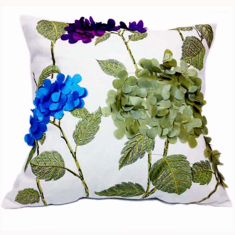 

Decorative Square Cotton Cushion Cover,Embroidery Sofa Cushion Covers,Throw Pillow Case Cover Sofa Chair Cover1, As pic