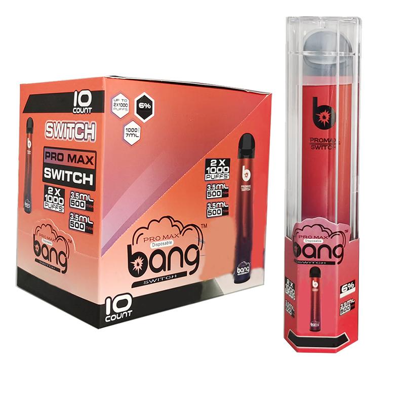 

1 Pro 1 Switch Ezzy Vape Kit Bang XXL 2 Max IN Device 7ml puff 2000 Puffs xxl Pods vs plus Disposable 2 in Pen Bang XXtra Vape Bang Naubh