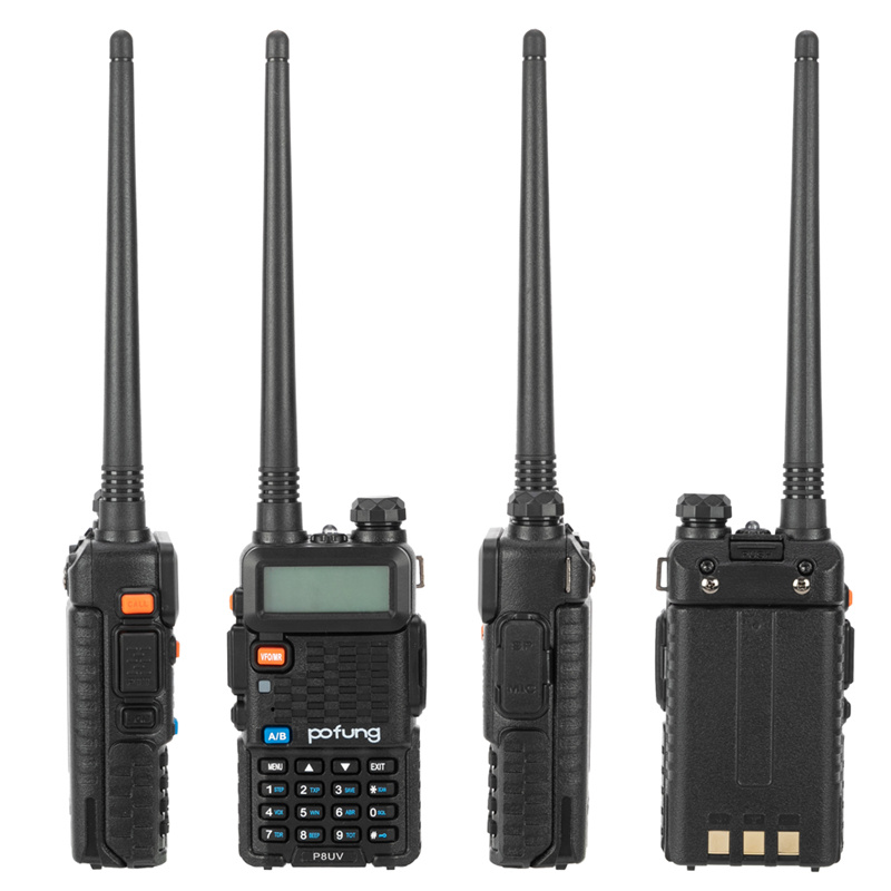 

US stock Walkie Talkie pofung P8UV 5W 1800mAh GMRS Dual Power Tube Split Charging Detachable Antenna Adult Analog Walkie-talkie
